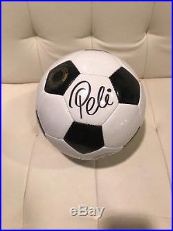 Pele Signed Wilson Soccer Ball With Proof Photo Grandstand Sports