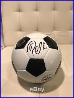 Pele Signed Wilson Soccer Ball With Proof Photo Grandstand Sports