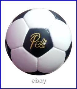 Pele The Black Pearl Soccer Ball Printed Signed Auto PSA DNA ITP Witnessed