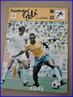 Pele and Beckenbauer NY Cosmos Hand Signed Ball and Autograph Cards