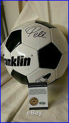 Pele hand signed Franklin Soccer Ball with COA