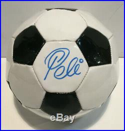 Pele holo signed Baden Soccer Ball mint autograph Brazil NY Cosmos CBM COA