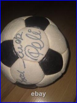 Pele signed autographed soccer ball With COA. Good Luck! Pele