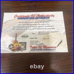 Pele signed soccer ball With certificate Of Authenticity