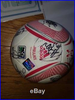 Philadelphia Union 2011 Game Used Team Signed Soccer Ball MLS Works COA