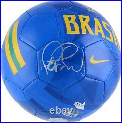 Philippe Coutinho F. C. Barcelona Autographed Nike Brazil Blue Soccer Ball