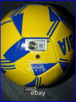 Pibe Carlos Valderrama Signed Official Columbia Soccer Ball Legend Beckett #2