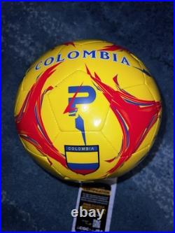 Pibe Carlos Valderrama Signed Official Columbia Soccer Ball Legend JSA Auth