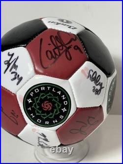 Portland Thorns FC Autographed Mini Soccer Ball 2018-2019 Season Players