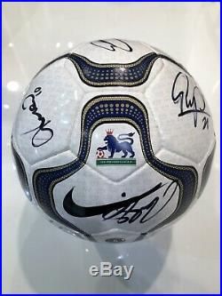 Premier League Legends Multi Signed Limited Edition Nike Ball