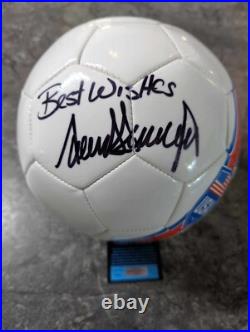 President Donald Trump Autographed Soccer Ball with COA President Donald Trump Autographed Soccer Ball with COA