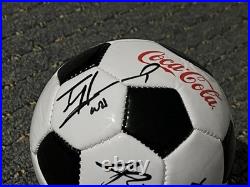 RARE Tim Howard Jameis Winston Auto Signed Mini Soccer Ball Coca Cola NYC FIFA