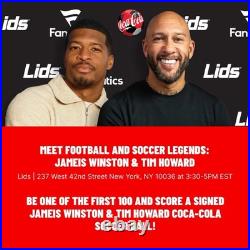 RARE Tim Howard Jameis Winston Auto Signed Mini Soccer Ball Coca Cola NYC FIFA