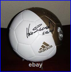REAL MADRID Ball signed autograph HUGO SANCHEZ CHICHARITO Proof MEXICO Legends