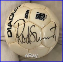 ROD STEWART Autographed Soccer Ball Caught At A Concert! Awesome