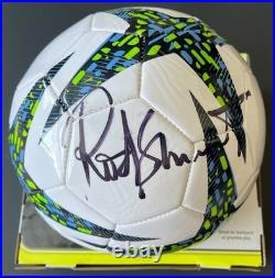 ROD STEWART SIGNED AUTOGRAPH SOCCER BALL FOOTBALL withEXACT PROOF & BECKETT COA