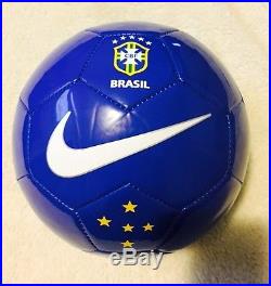 RONALDINHO GAUCHO SIGNED NIKE BRAZIL SOCCER BALL WithEXACT PROOF BARCELONA PSG #1
