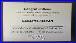 Radamel Falcao 2026 Under Wraps Autographed Soccer Ball