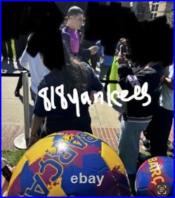 Rafa Marquez Signed Barcelona Soccer Ball With Proof Rafael