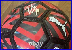 Rafael Leao Signed AC Milan Soccer Ball With Proof