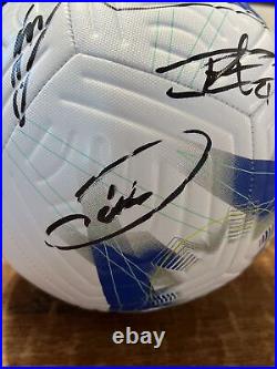 Raheem Sterling Mykhailo Mudryk Signed Nike Soccer Ball JSA Coa Chelsea FC