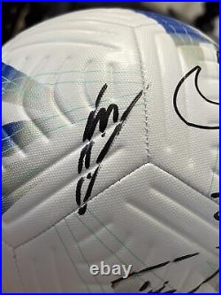 Raheem Sterling Mykhailo Mudryk Signed Nike Soccer Ball JSA Coa Chelsea FC