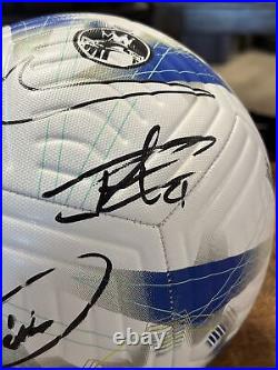 Raheem Sterling Mykhailo Mudryk Signed Nike Soccer Ball JSA Coa Chelsea FC