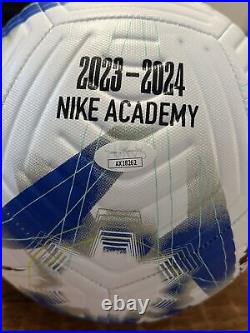 Raheem Sterling Mykhailo Mudryk Signed Nike Soccer Ball JSA Coa Chelsea FC