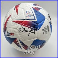 Raphina & Dorival Júnior Signed Soccer Ball JSA Brazil