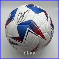 Raphina & Dorival Júnior Signed Soccer Ball JSA Brazil