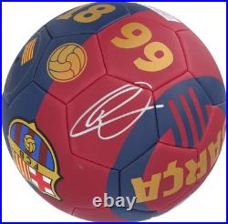 Raphinha FC Barcelona Autographed Logo Soccer Ball