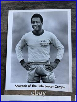 Rare 1979/80s Pele Soccer Camp NY Cosmos Merch Signed Brazil Soccer Ball & More