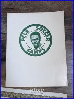 Rare 1979/80s Pele Soccer Camp NY Cosmos Merch Signed Brazil Soccer Ball & More