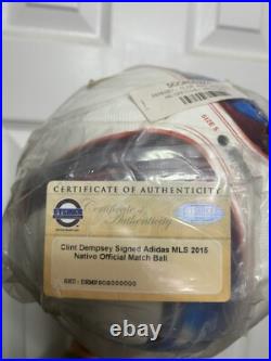 Rare 2015 Authentic Nativo MLS Official Match Ball Signed Clint Dempsey WithCOA
