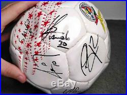 Rare Benfica Slb Signed Football Soccer Ball Season 2009 / 2010