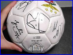 Rare Benfica Slb Signed Football Soccer Ball Season 2009 / 2010