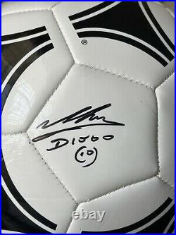 Rare! Diego Maradona Signed 1986 FIFA World Cup Ball In Acrylic Case (ICONS) New
