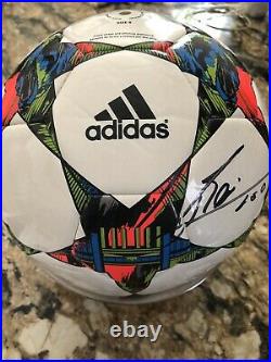 Rare Leo Messi signed champions league ball With messi cert from Icons