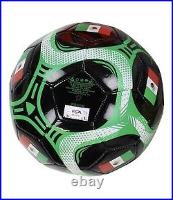 Raul Jimenez Signed Mexico Logo Soccer Ball Size 5 PSA Auth
