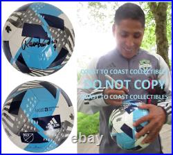 Raul Ruidiaz Seattle Sounders FC signed MLS Soccer ball proof COA autographed