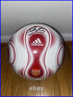 Ray Parlour Signed Autographed Arsenal Fc Logo Full Size Soccer Ball Coa