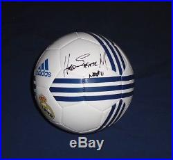 Real Madrid Ball Hand signed by Hugo Sanchez Chicharito Hernandez withCOA Mexico