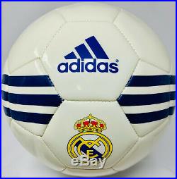Real Madrid Cristiano Ronaldo Signed Adidas Soccer Ball Beckett BAS Witnessed