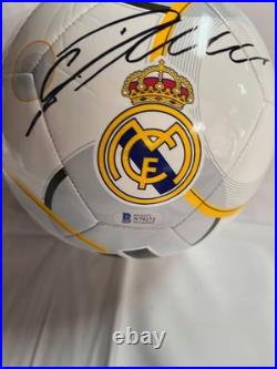 Real Madrid Cristiano Ronaldo Signed Autographed Soccer Ball Beckett BAS