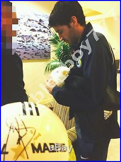 Real Madrid Legend Raul Gonzalez Blanco Signed Adidas Soccer Ball With Proof