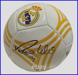 Real Madrid Ronaldo Nazário R9 Signed Adidas Soccer Ball Beckett Witnessed