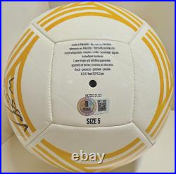 Real Madrid Ronaldo Nazário R9 Signed Adidas Soccer Ball Beckett Witnessed