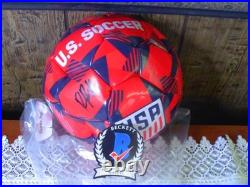 Ricardo Pepi Autographed USA Soccer Ball, Beckett Witnessed