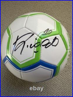 Rivaldo Ferreira Signed Soccer Ball FC Barcelona World Cup Brazil PSA/DNA COA