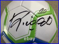 Rivaldo Ferreira Signed Soccer Ball FC Barcelona World Cup Brazil PSA/DNA COA